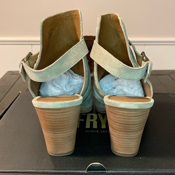Frye Dani Pickstitch Shield Peep Toe Slingback - Picture 5 of 7